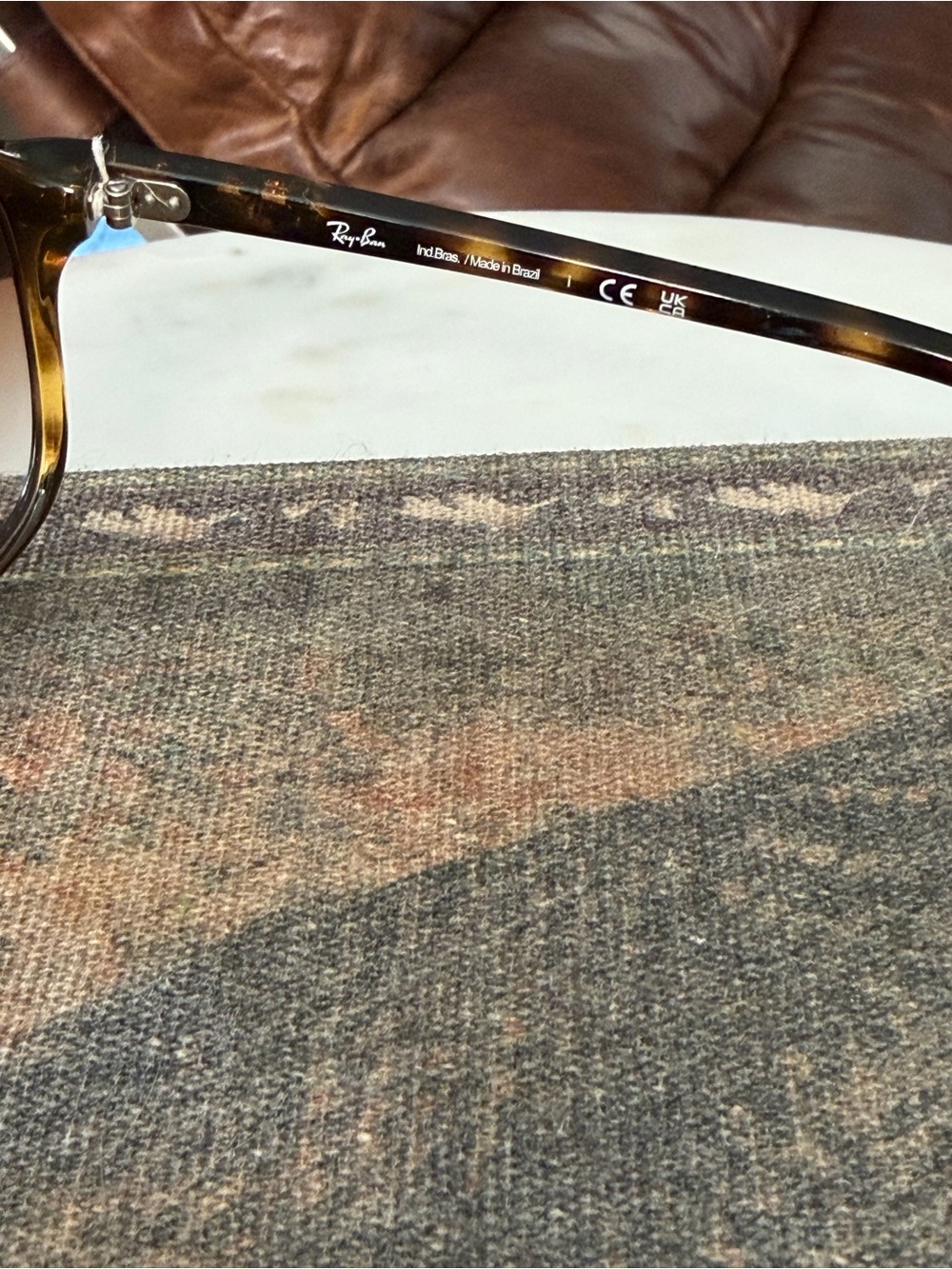 Ray-Ban Tortoise Frame Sunglasses with Brown Lenses - Picture 5 of 12